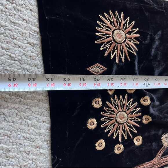 Johnny Was Heidi Velvet Silk Blend Wide Leg Pants NWT - Picture 4 of 12